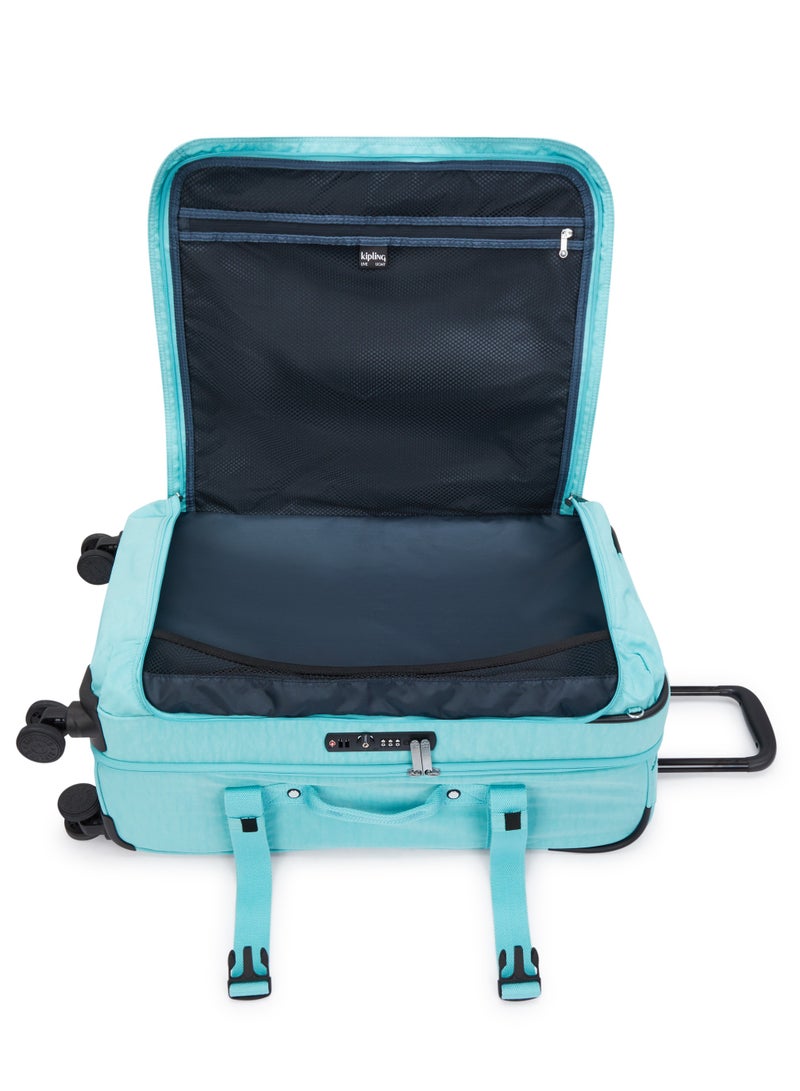 كيبلينغ حقيبة سفر متوسطة بعجلات أربع Basic Plus Spontaneous مقاس 66 سم / 25 بوصة، الوزن 3.72 كجم، السعة 71 لتر، اللون أزرق داكن (Deepest Aqua) - Image 4