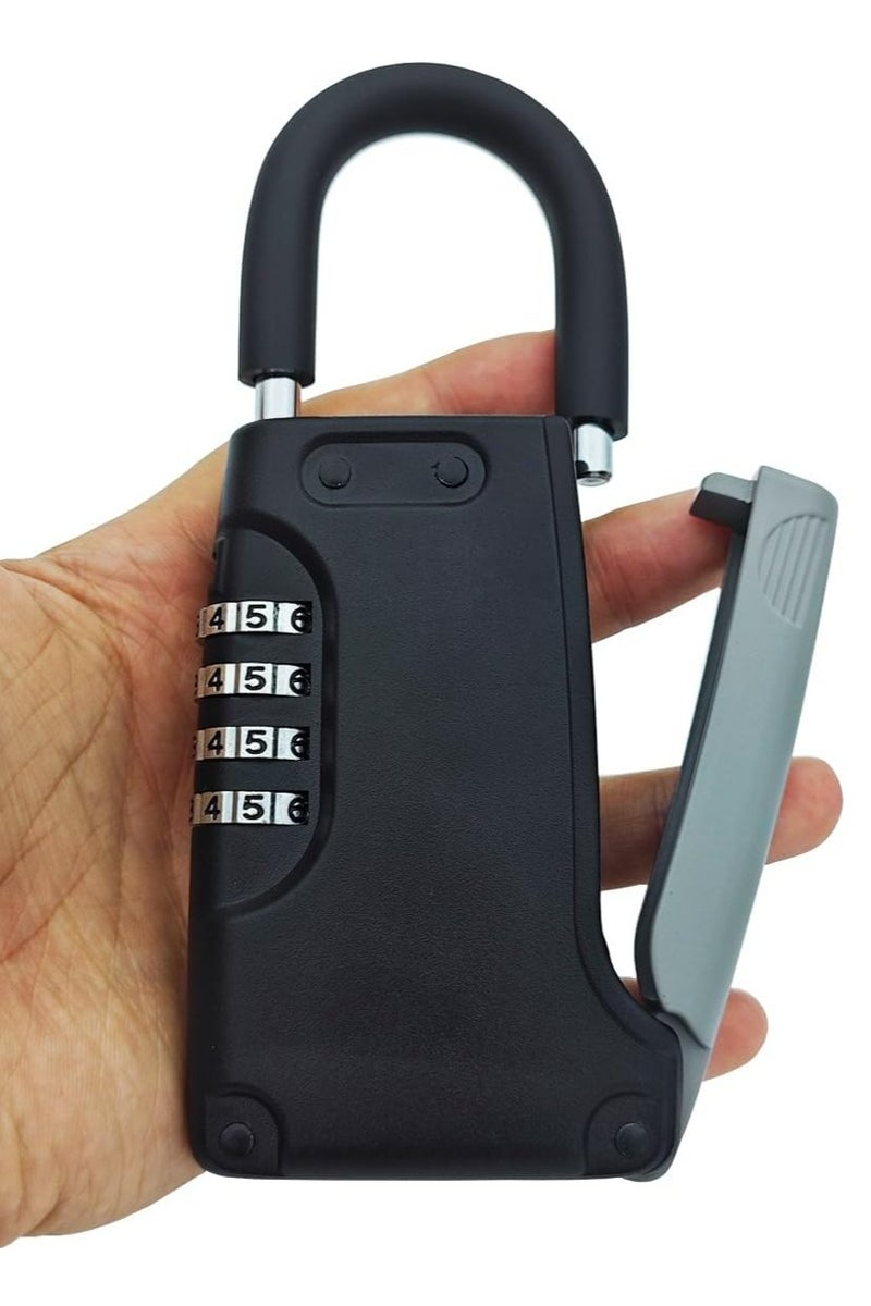 Oasisgalore Portable Key Storage, Metal Key Safe Box with Beam,  Combination Lock Box for Home - Image 2