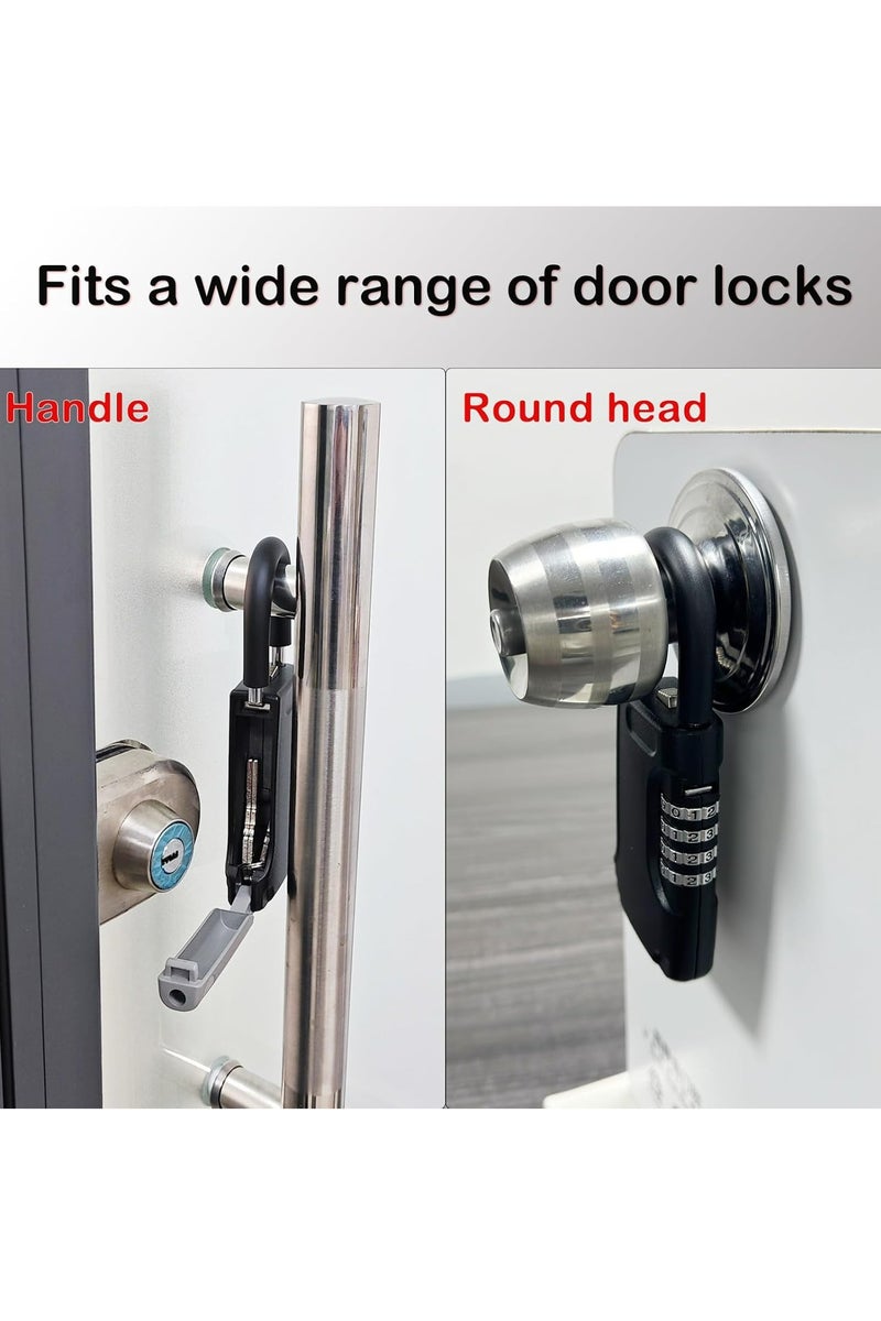 Oasisgalore Portable Key Storage, Metal Key Safe Box with Beam,  Combination Lock Box for Home - Image 3