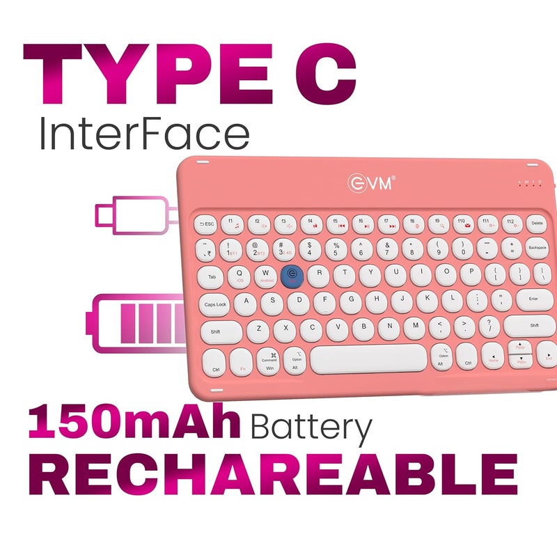 EVM مجموعة لوحة المفاتيح والفأرة اللاسلكية EnArc، بطارية قابلة للشحن، بلوتوث 5.0 + 2.4G، نحيفة ومحمولة، نقرة صامتة، ضمان سنة واحدة (WLKM&EWLM-360) - Image 4