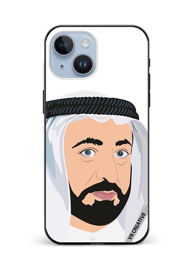 VR CREATIVE Protective Case Cover For Apple iPhone 15 Plus Sheikh Sultan Bin Mohammed Bin Sultan Al Design Multicolour - Image 1