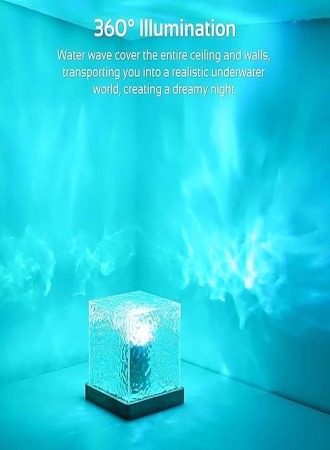 PTSCS Projector Lights Ocean Wave, 3D Water Wave Effect LED Night Light, Crystal Table Lamp with Remote (Blue) - Image 5