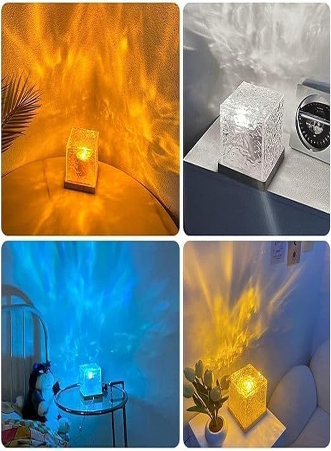 PTSCS Projector Lights Ocean Wave, 3D Water Wave Effect LED Night Light, Crystal Table Lamp with Remote (Blue) - Image 4