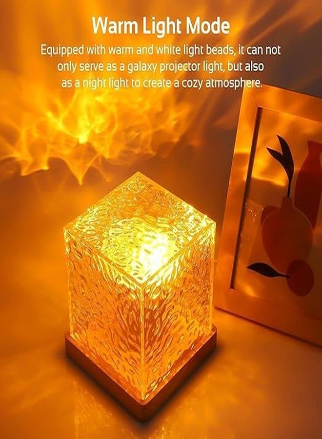 PTSCS Projector Lights Ocean Wave, 3D Water Wave Effect LED Night Light, Crystal Table Lamp with Remote (Blue) - Image 3