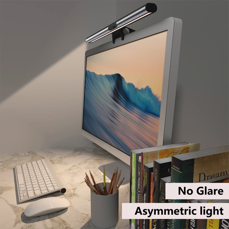 Monitor Light Bar with Webcam, USB Powered Screen Light Bar, Eye Protecting Monitor Light Lamp, Dimmable LED Computer Light, Touch Control, Desk Lamp for Video Conferencing/Anchor/Programmer - Image 5