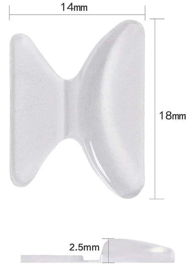 Tersely [5-Pairs] Nose Pads,Anti-slip Pads Nose Cushions Stick on Silicone For Glasses Spectacles Eyeglass Sunglass, 2.5 mm Thick - Image 2
