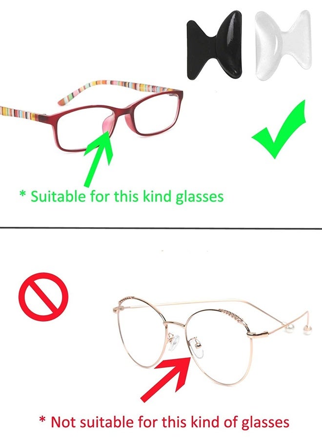Tersely [5-Pairs] Nose Pads,Anti-slip Pads Nose Cushions Stick on Silicone For Glasses Spectacles Eyeglass Sunglass, 2.5 mm Thick - Image 3