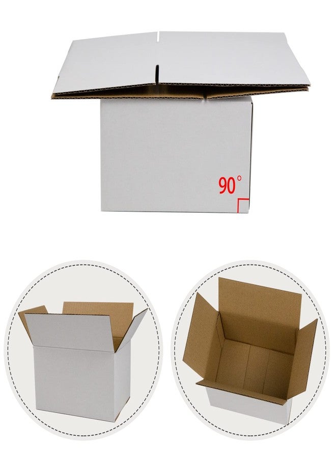 Sodissa 7x5x4 Inches Shipping Boxes, White Corrugated Cardboard Boxes for Small Bussiness, 25 Pack - Image 3
