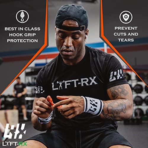 LYFT-RX LYFTRX Weightlifting Hook Grip Tape wPremium Adhesive for Olympic Weight Lift Cross Fitness Lifting Stretch Fit Athletic Finger Wrap Protects Thumb Fingers Size15in Orange 3Rolls - Image 3