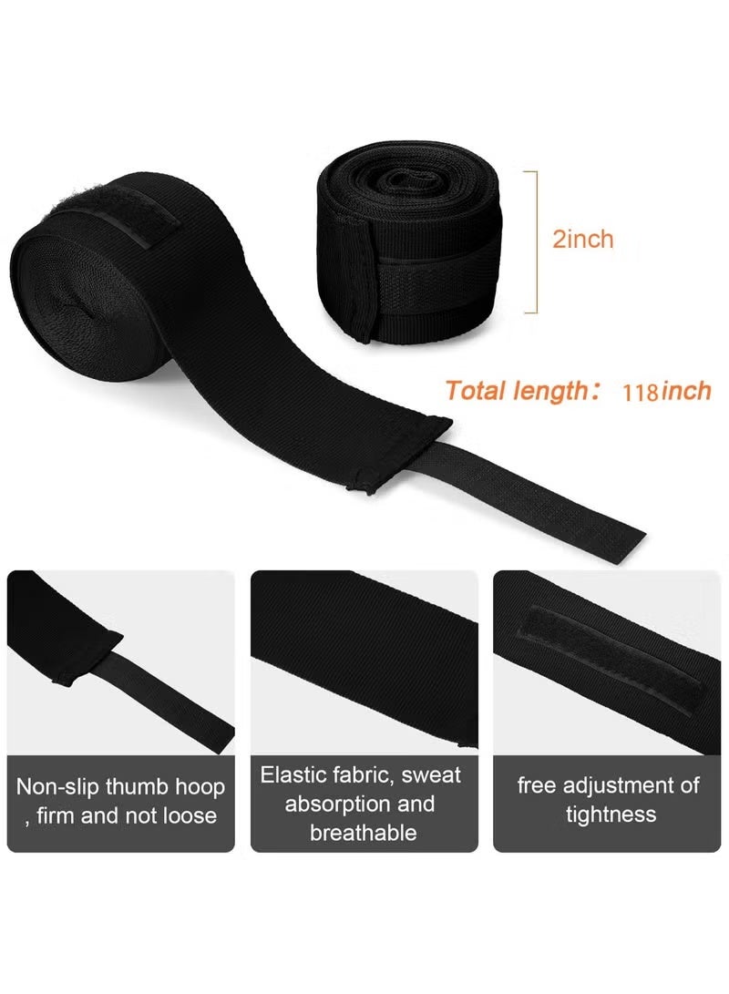 Sports Boxing Hand Wraps 3 Meters Inner Boxing Gloves Martial Arts Wraps for MMA Kickboxing Muay Thai - Pair - Image 3