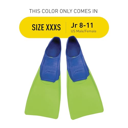 FINIS Long Floating Fins BlueLime Green XXXS Jr 811 10503701 - Image 3