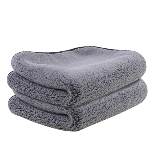 Autofy 550GSM - 40cm x 40cm - [Pack of 2] - Microfiber Cloth Double Sided Microfiber Cloth for Car Lint Free Super Soft Plush Car Cleaning Cloth Sueded Edges for Scratch Free Car & Bike Cleaning - Image 1