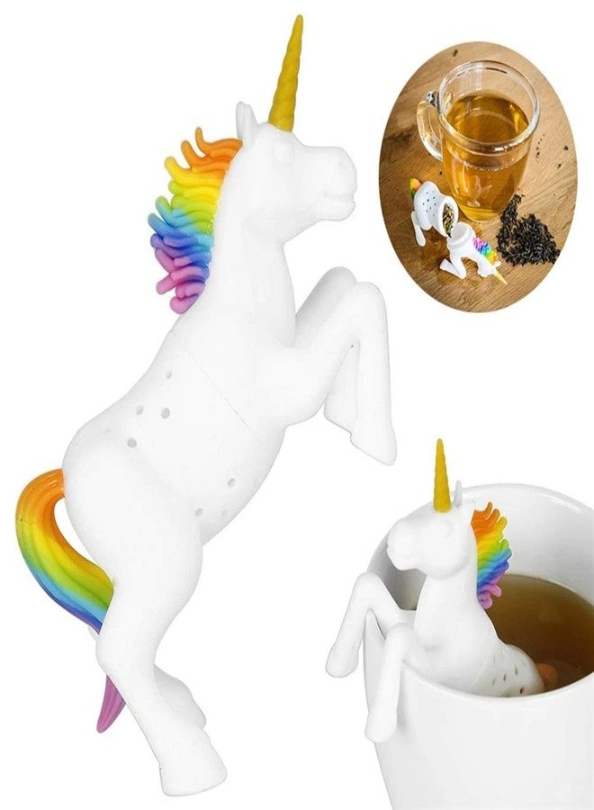 Tovip 1Pcs Unicorn Shape Tea Strainer Kitchen Supplies Non-toxic Resuable Silicone Tea Infuser Tea Bag Teapot… - Image 2