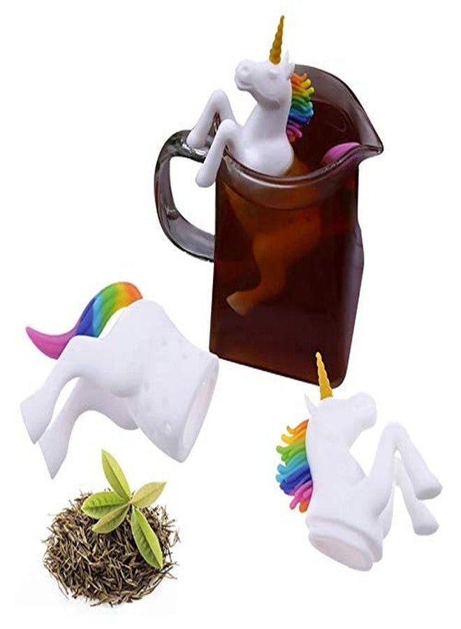 Tovip 1Pcs Unicorn Shape Tea Strainer Kitchen Supplies Non-toxic Resuable Silicone Tea Infuser Tea Bag Teapot… - Image 3