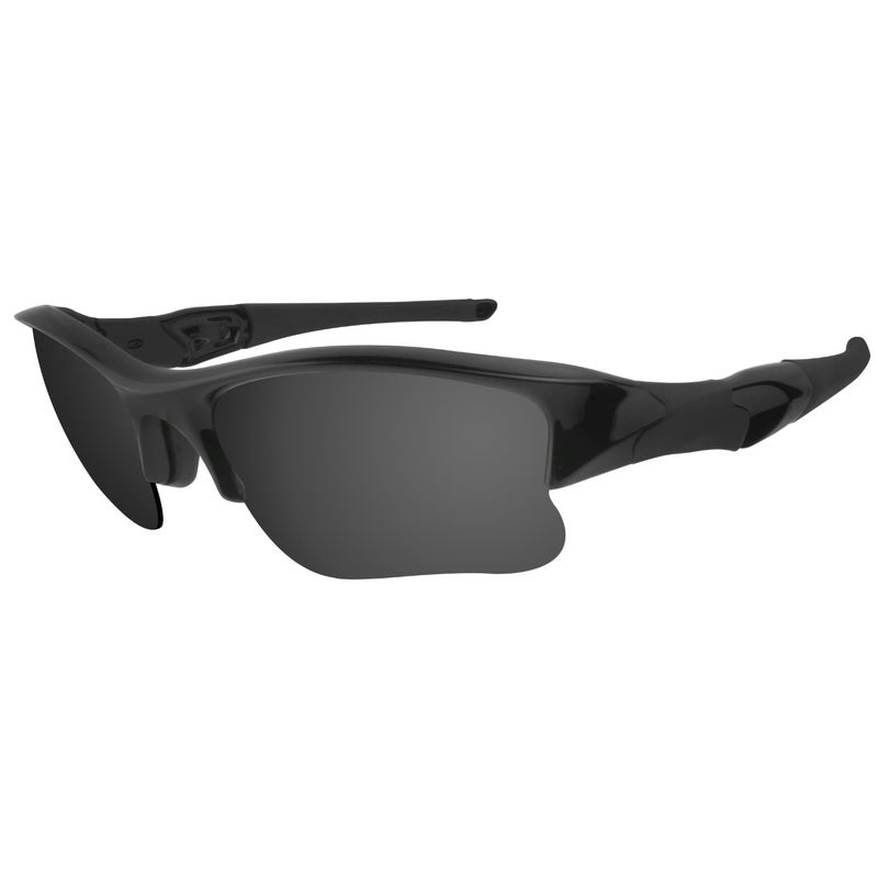 Dynamix Polarized Replacement Lenses for Oakley Flak Jacket XLJ | Easy To Install | Fit Perfectly | Solid Black - Image 2