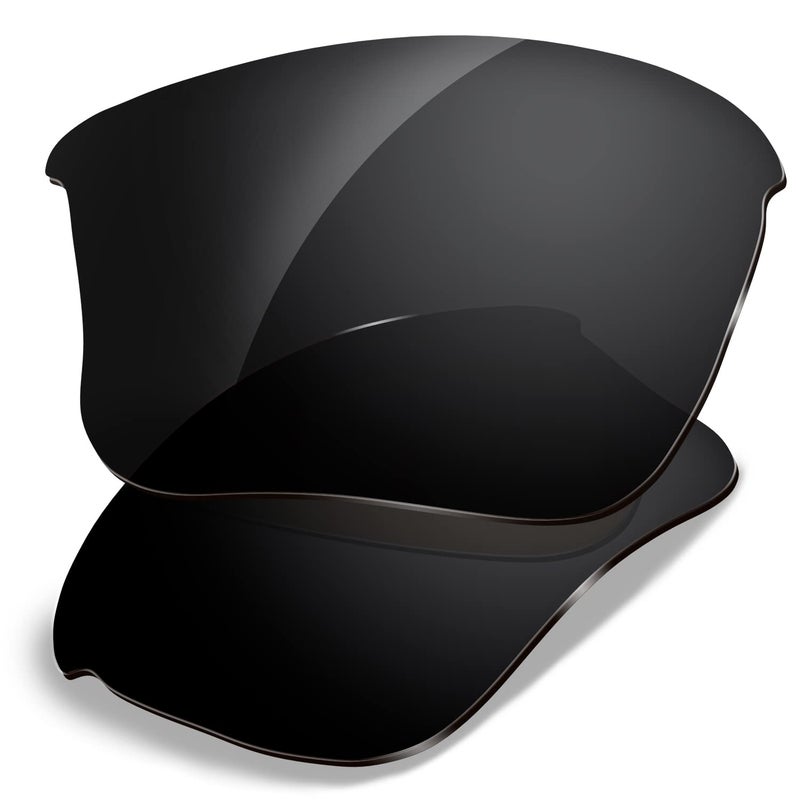 Dynamix Polarized Replacement Lenses for Oakley Flak Jacket XLJ | Easy To Install | Fit Perfectly | Solid Black - Image 1