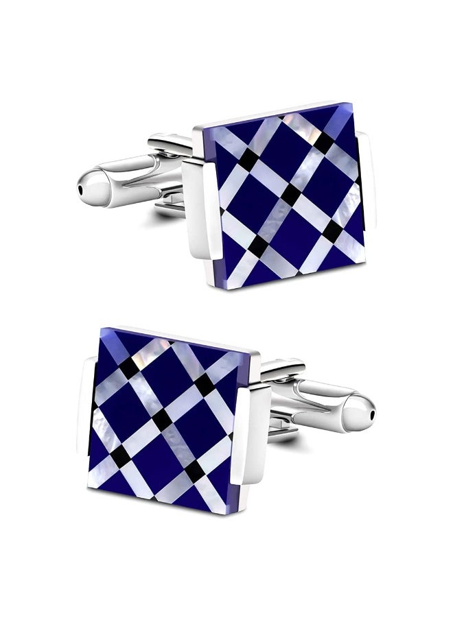 Exclusive Collection Copper Blue Checkred Formal Silver Cufflinks for Men fgs..fg - pzsku/Z7786A4BDD7505F001689Z/45/_/1729075094/9ec88552-b594-4ddd-a6c5-875667d7e3bd