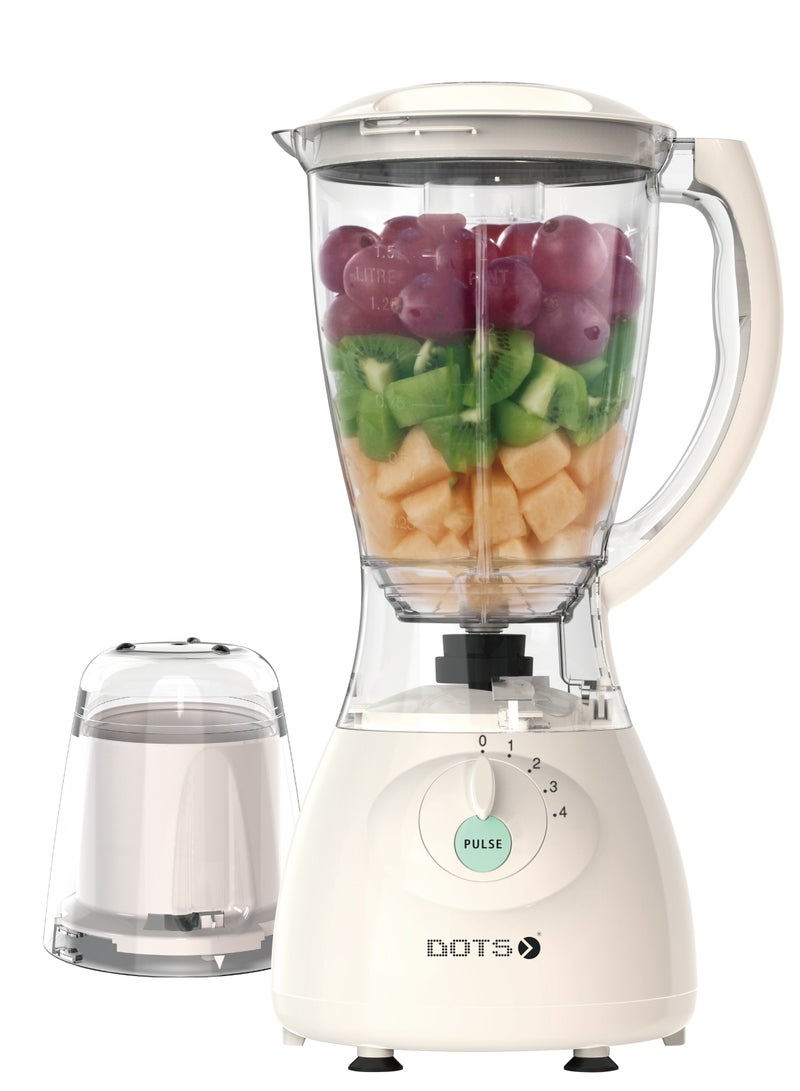 DOTS Dots Blender 1.5L Capacity 400W BLD-001 - White  - Image 1