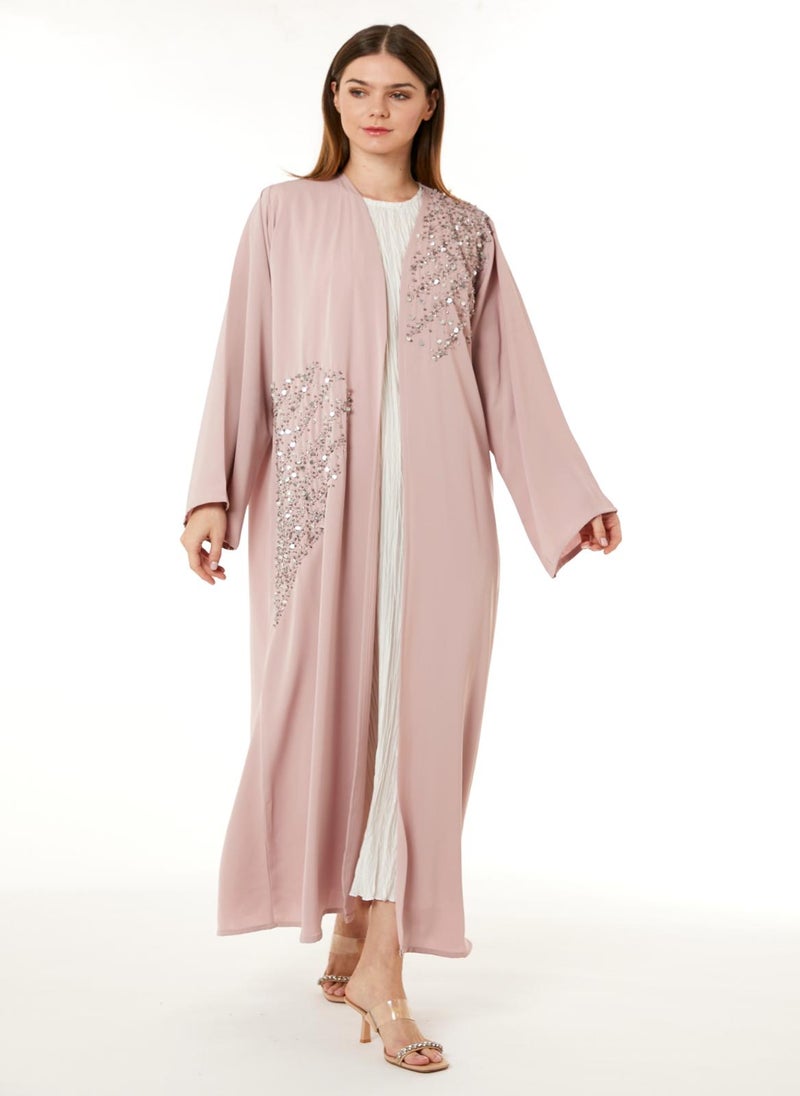 Tan Korean Nida Hand Embellished Abaya - pzsku/Z7786A97B75F75B14A93AZ/45/_/1728474999/e1bef225-2977-4714-90ac-fc4bce47a34a