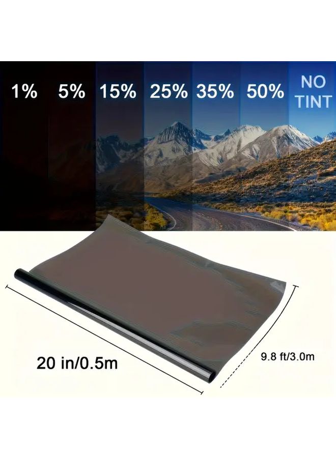 Large Solar Window Film 35 Light Transmittance Sun UV Blocking Privacy Screen - Image 2