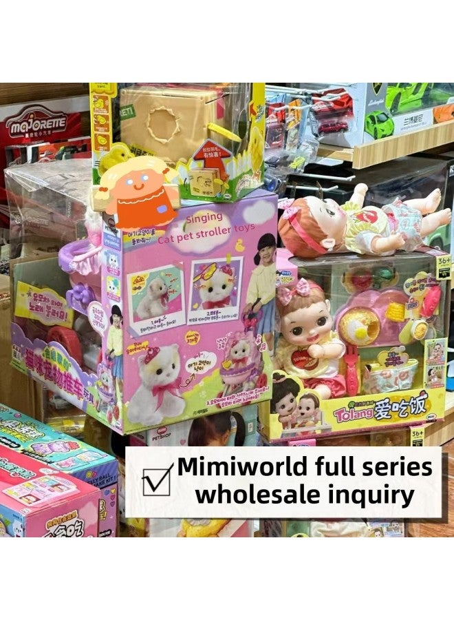 Mimiworld Series ToriTori Animal Cute Pet Rose Powder Play House Simulation Doll Children's Toy Gift-Color:Play House Series-ic 124002 Small Store Manager-ice Cream Shop Building - Image 2