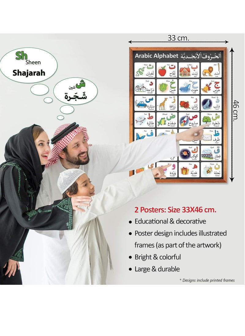 Arabic Numbers Posters for Kids | Educational Posters for Preschool Learning | Classroom Posters for School, Kindergarten and Preschool | 33 x 46 cm | Learn ABC Letters in Multiple Sizes  - Image 5