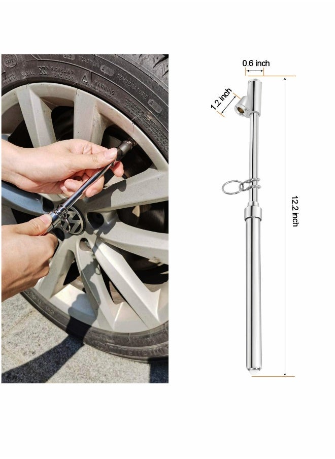 Generic Dual Head Tire Pressure Gauge, SYOSI, Heavy Duty Pen Tire Gauge Range 10-150PSI, 1-10Bar, Dual Head Truck Air Pressure Gauge (Pack of 2)  - Image 3