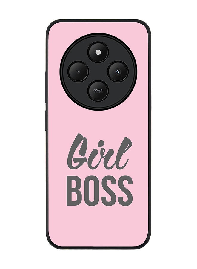 Stylizedd For Xiaomi Poco C75 Case,Slim fit Camera Protection, Shockproof Thin Phone cover - Girl Boss (Pink) - Image 1