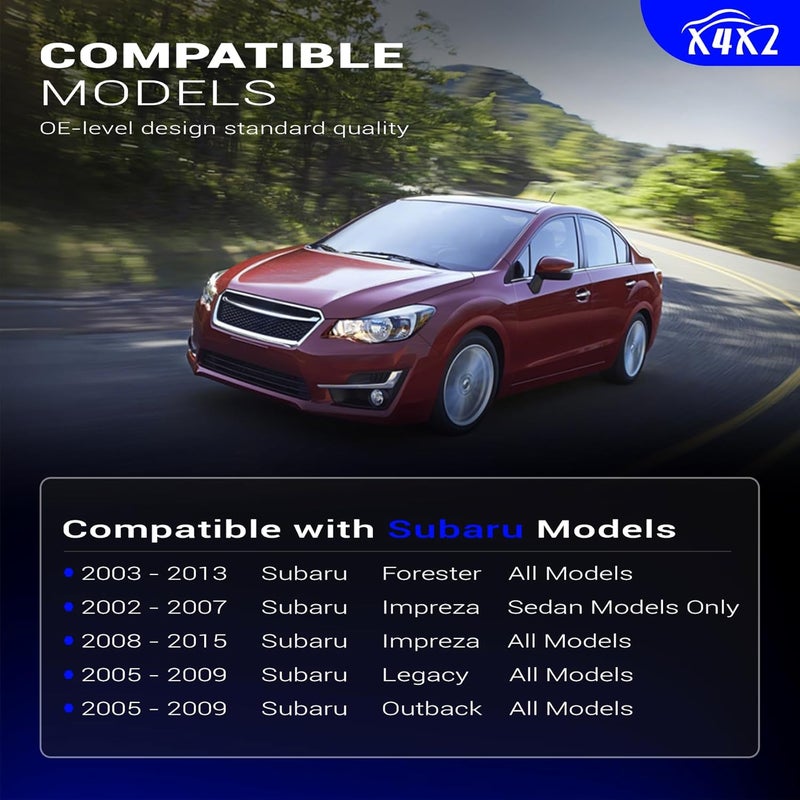X4XZ روابط شريط الاستقرار من سبائك الزنك والنيكل لسوبارو فورستر إمبريزا ليجاسي أوتباك 2003-2015 K750049 مجموعة من 2 - Image 2