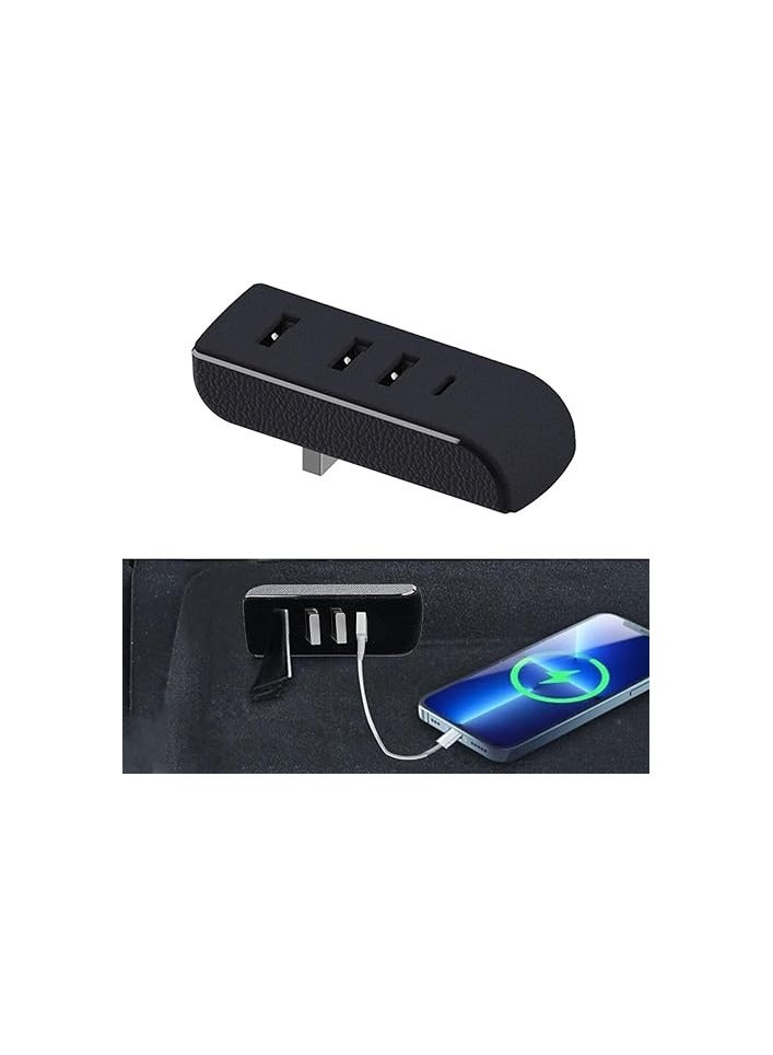 PROMASS USB Hub for Model 3/Y, 4-in-1 Multiport Glovebox Docking Station - Image 4