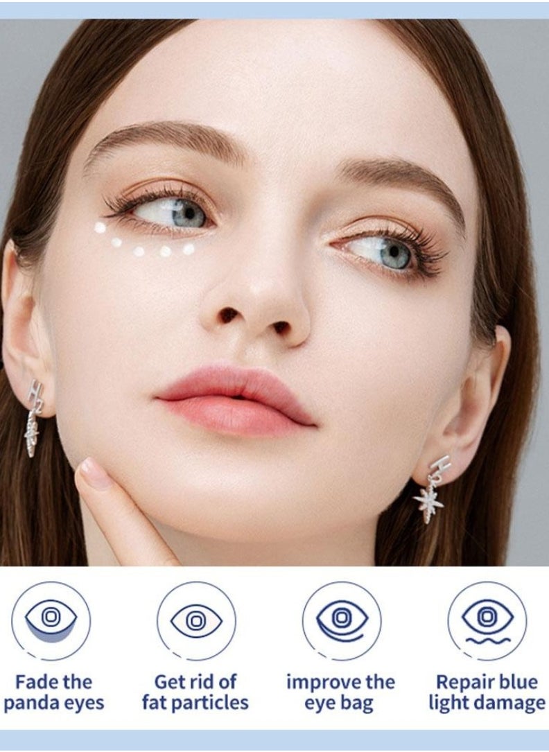 OCHEAL - Anti Wrinkle Eye Cream for Dark Circles and Puffiness Reduce Fine Lines and Wrinkles with Electric Applicator  Anti Aging Line Smoothing Skin Care Treatment Daily Wrinkle Cream 20g - Image 1
