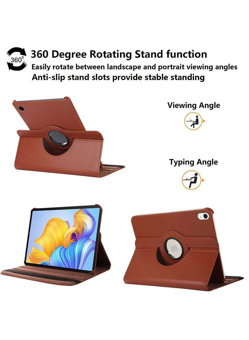 أغطية الحالات اللوحية لـ iPad 2022 (10th) 10.9 بوصة / 2025 (11th) 11 بوصة ، موقف متعدد الزوايا + قوس 360 دوار + حالة جلدية رقيقة مقاومة للصدمات - Image 5