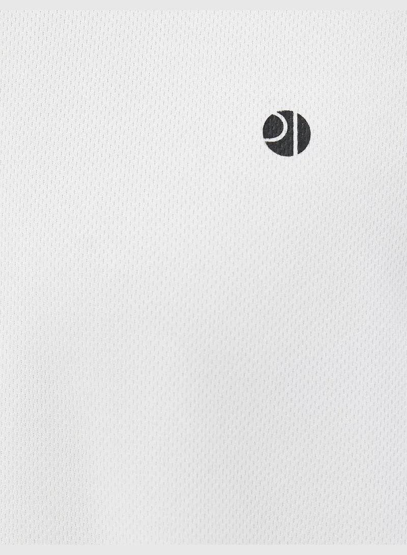 KOTON Sport T-Shirt Seam Detailed Crew Neck Short Sleeve