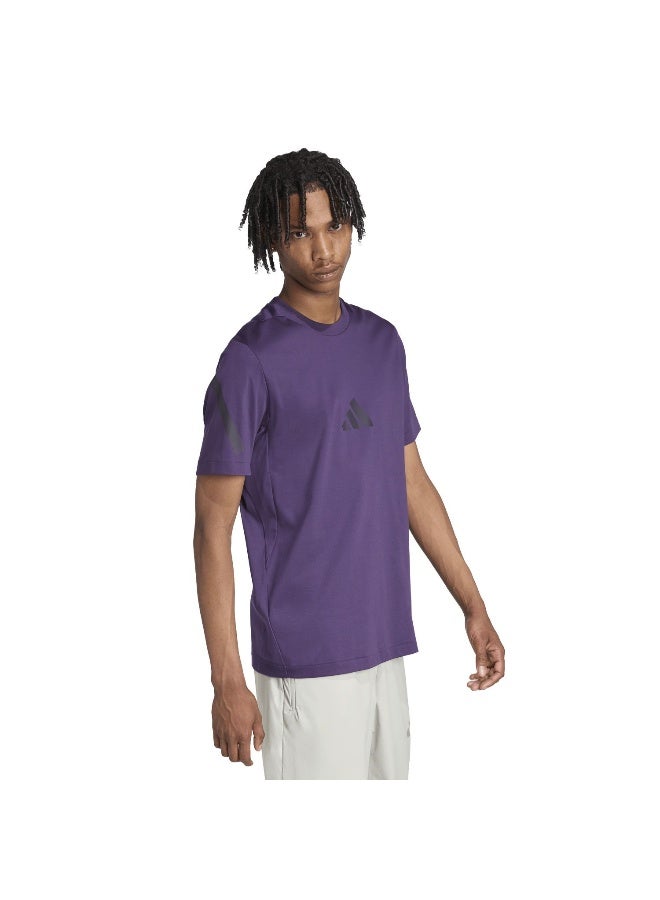 Adidas M Z.N.E. Tee Purple T-Shirt (Short Sleeve) T-Shirts For Men - Image 4