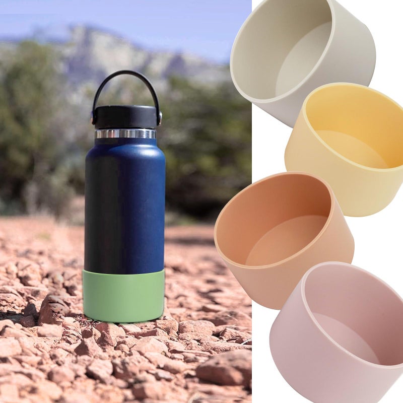 TFAK 5Pcs Silicone Bottle Boot, Silicone Water Bottle Sleeve Compatible with Stanley/Hydroflask/Iron Flask/Simple Modern, 2.9-3in Bottom Width of Stainless Water Bottle - Image 5