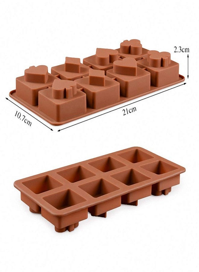 Fewo 2 Pack Poker Chocolate Candy Molds Silicone Ice Cube Trays Playing Bridge Spade Club Diamond and Heart Mini Soap Jello Molds - Image 5