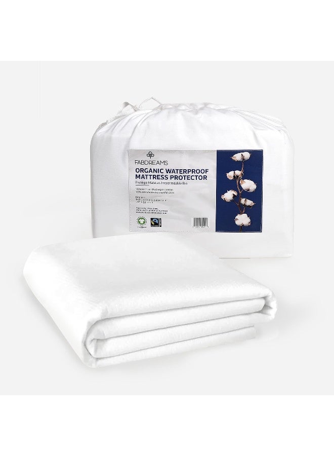 Fabdreams FABDREAMS Organic Waterproof Mattress Protector Twin Size  - Image 1