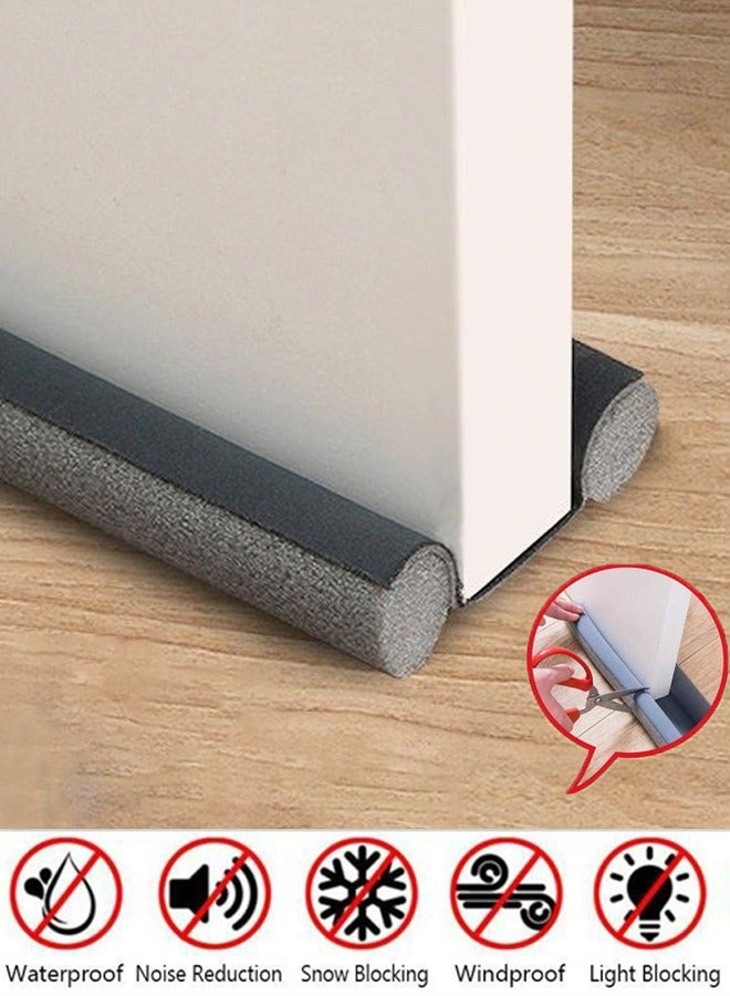 Door Air Stopper Door Bottom Seal Door Draft and Dust Stopper Color Door Insect Protector Grey - Image 1
