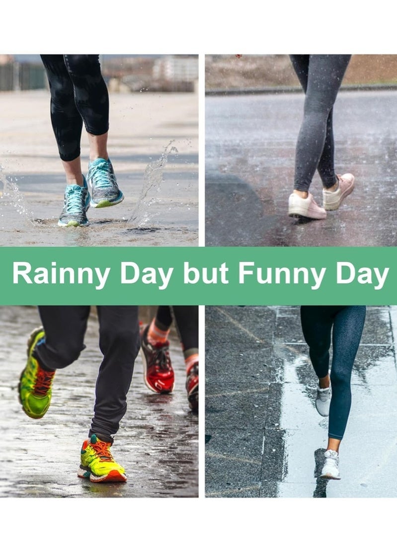 أغطية أحذية مقاومة للماء 3 أزواج، أغطية أحذية مطر قابلة لإعادة الاستخدام من السيليكون غير قابلة للانزلاق للاستخدام في الهواء الطلق، أغطية أحذية مطر للنساء والرجال (شفافة، 1*L، 1*M، 1*S) - Image 4