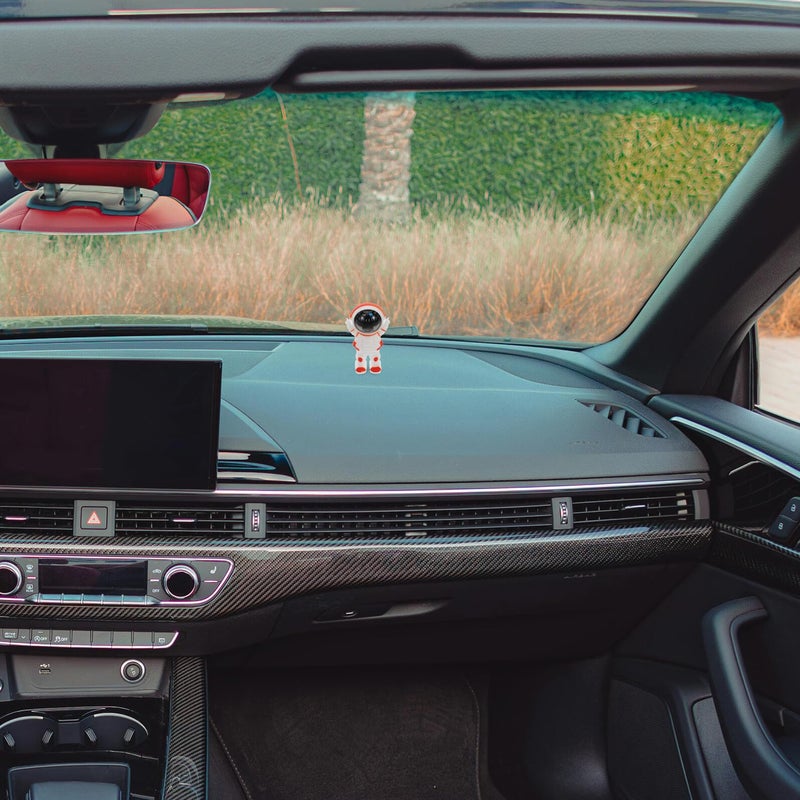 Orange Astronaut Dashboard Compass Car Decoration Portable Navigation Direction Vehicle Interior - Image 5