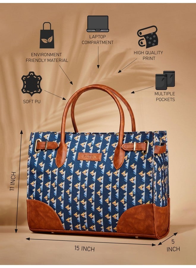 Fargo PU Canvas Women's Stylish Handbag (Multicolor2) - Image 4