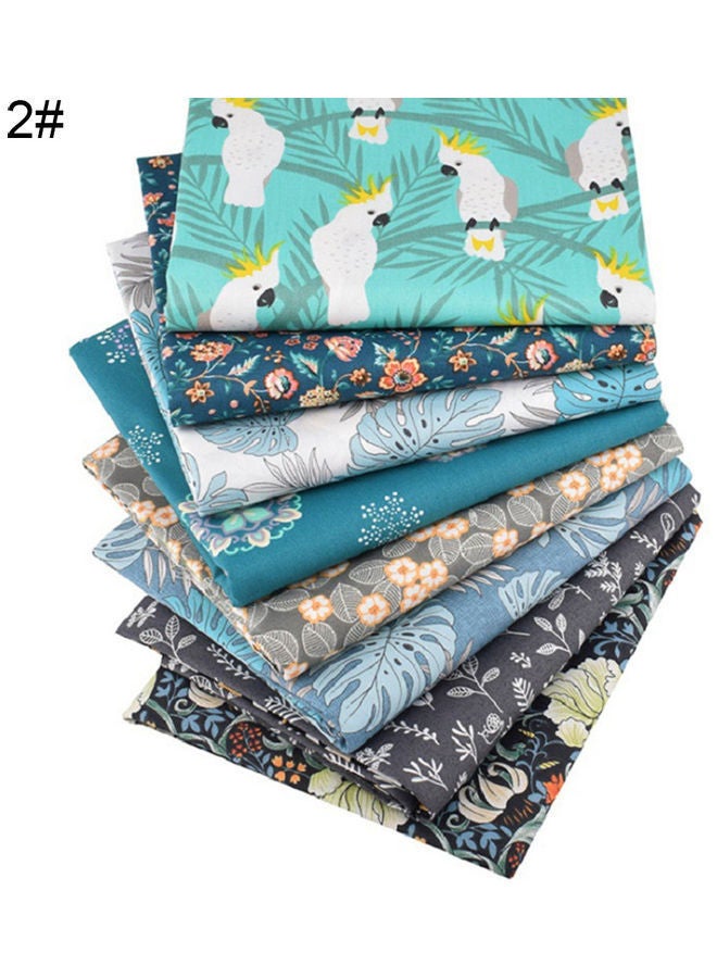 Y&D Floral Print Pre-cut Quilting Patchwork Cotton Cloth Multicolour 50 x 2cm - Image 1