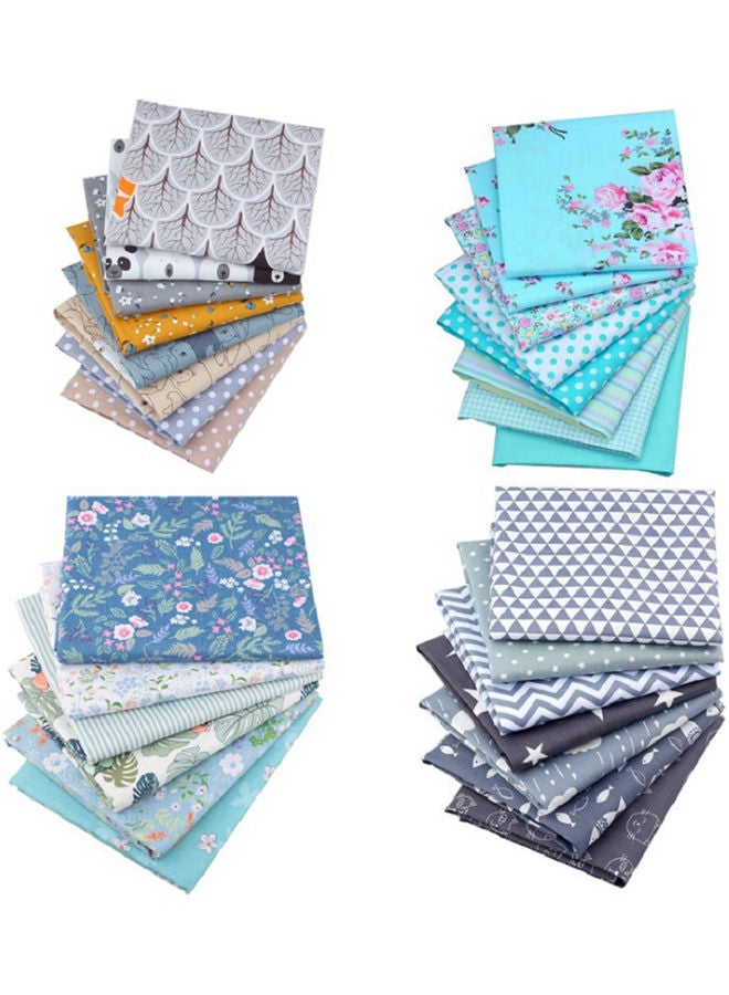 Y&D Floral Print Pre-cut Quilting Patchwork Cotton Cloth Multicolour 50 x 2cm - Image 4