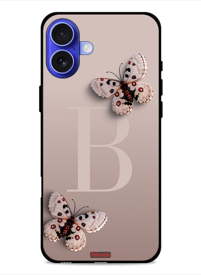Tolwak Apple iPhone 16 Plus Protective Case Cover B Butterflies - Image 1