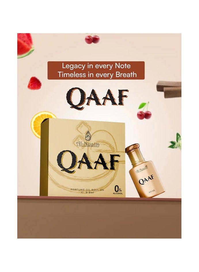 Al Nuaim QAAF Roll-On Attar 9.9ml | Fresh Woody Musk Fragrance | Alcohol-Free Long-Lasting Perfume for Men & Women - Image 3