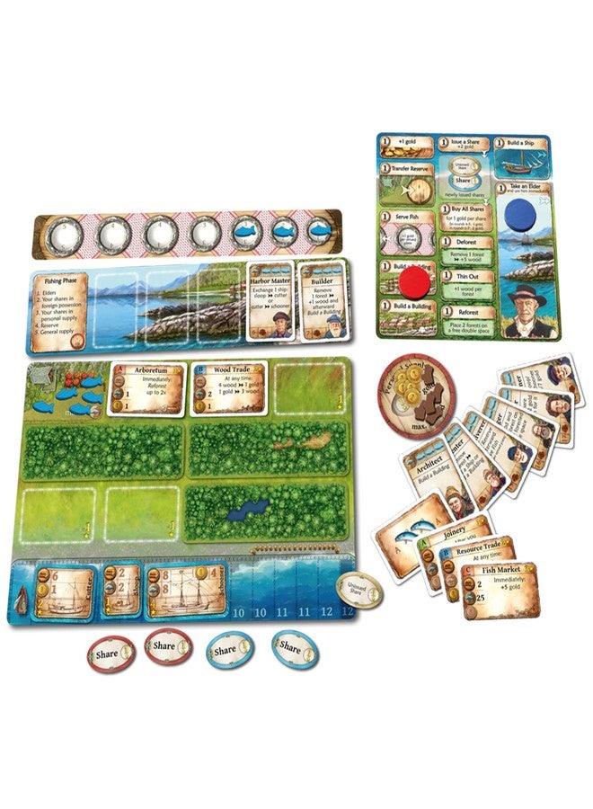 Lookout Nusfjord Board Game Big Box Edition - Complete Card Deck Collection, Includes All Expansions, Strategy Game for Kids & Adults, Ages 12+, 1-5 Players, 20-100 Min Playtime, Made by Lookout Games - Image 2