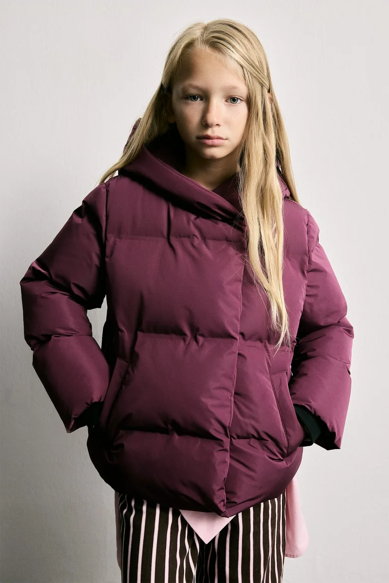 ديفاكتو Girl Hooded Puffer Jacket