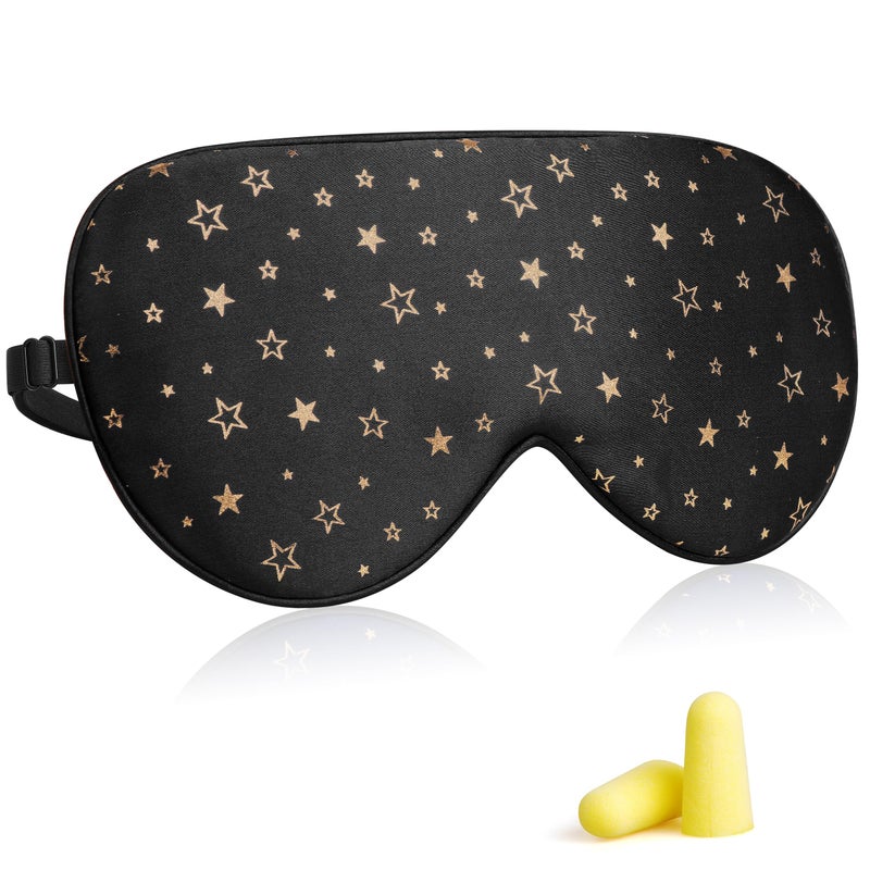 Jersey Slumber Silk Sleep Eye Mask for Men Women, Comfortable Super Soft Eye Mask with Adjustable Strap, 100% Pure Silk, Works with Every Nap Position, Ultimate Sleeping Aid Blindfold, Blocks Light, Jersey Slumber - Image 1