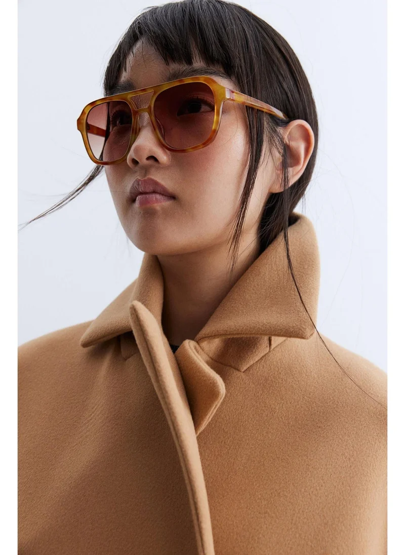 H&M Double-breasted felted coat