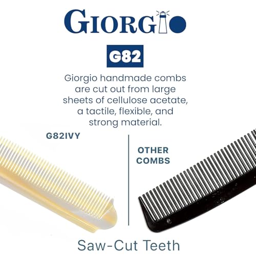 Giorgio G82 IVY 4 Inch Handmade Folding Pocket Comb for Men, Fine Tooth Hair Comb Straightener for Everyday Grooming Styling Hair, Beard or Mustache, Use Dry or with Balms, Saw Cut Hand Polished - Image 5